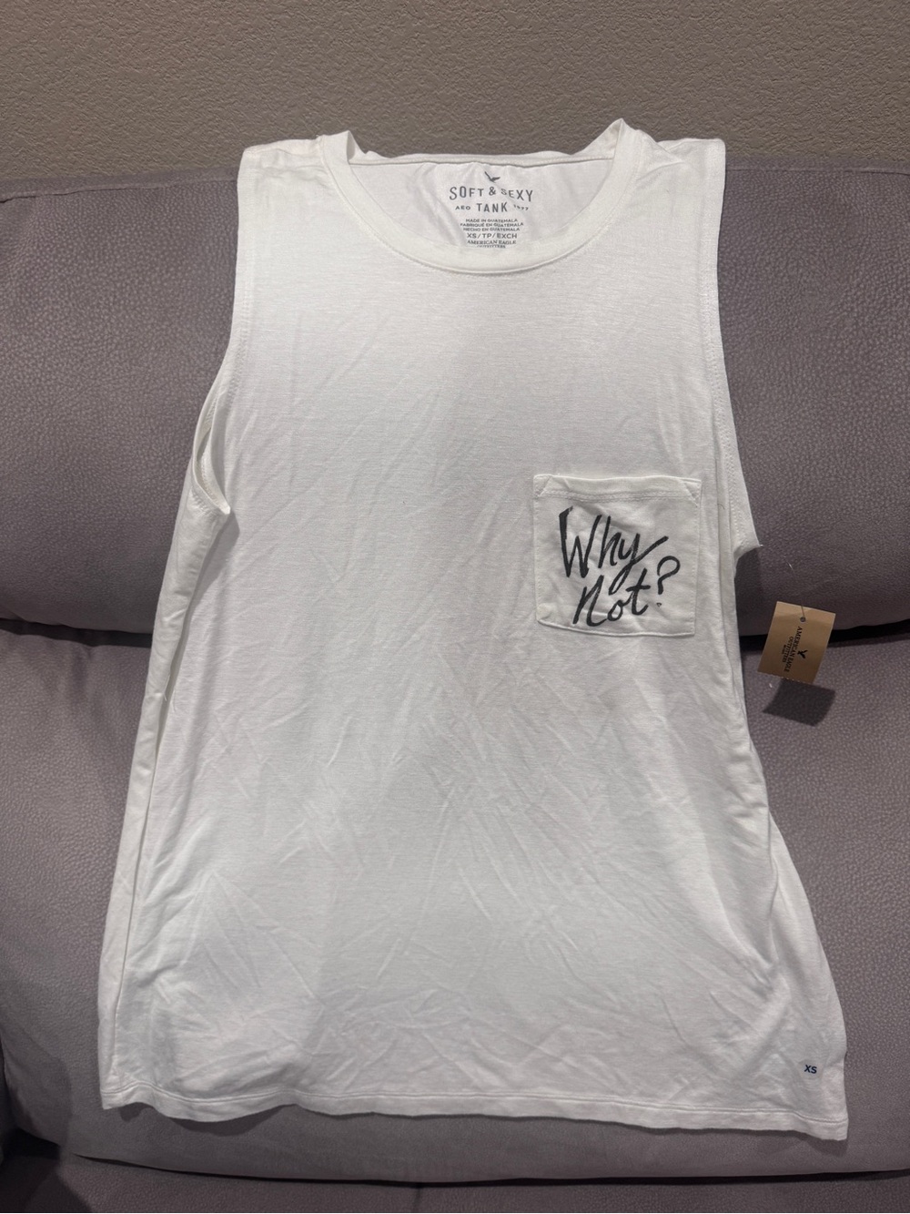 American Eagle Outfitters White Soft & Sexy Tank